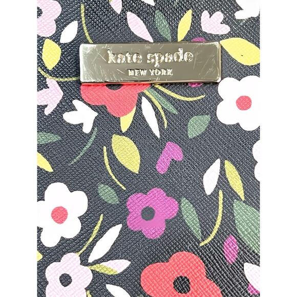 Kate Spade Floral Tote Bag Large Laurel Way Dally Boho Faux Leather Zip Shoulder - Picture 6 of 12